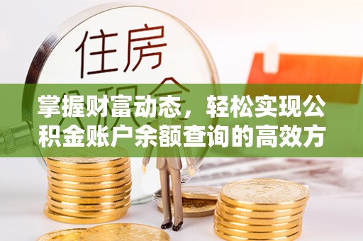 嘉兴掌握财富动态，轻松实现公积金账户余额查询的高效方法