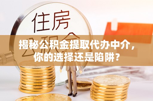 嘉兴揭秘公积金提取代办中介，你的选择还是陷阱？