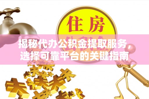 嘉兴揭秘代办公积金提取服务，选择可靠平台的关键指南