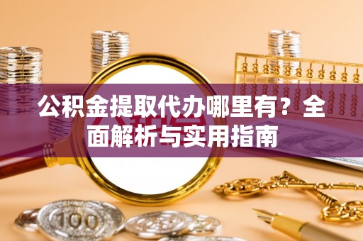 嘉兴公积金提取代办哪里有？全面解析与实用指南