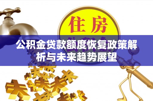 嘉兴公积金贷款额度恢复政策解析与未来趋势展望