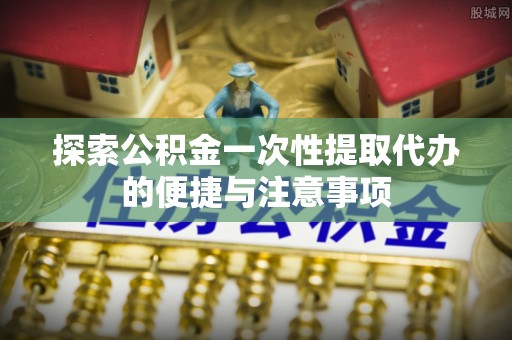 嘉兴探索公积金一次性提取代办的便捷与注意事项