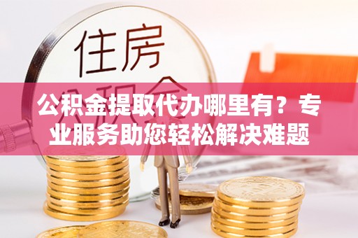 嘉兴公积金提取代办哪里有？专业服务助您轻松解决难题