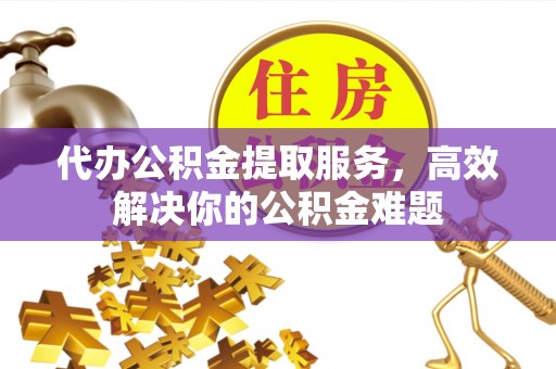 嘉兴代办公积金提取服务，高效解决你的公积金难题