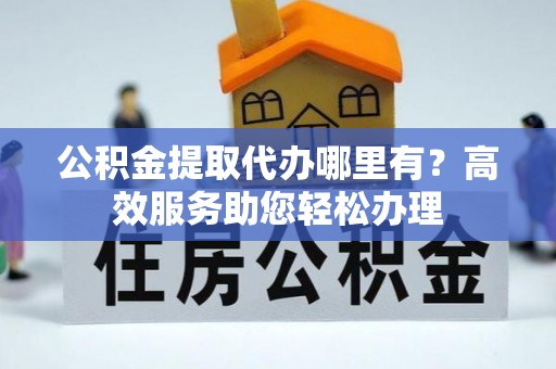 嘉兴公积金提取代办哪里有？高效服务助您轻松办理