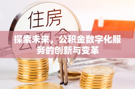 嘉兴探索未来，公积金数字化服务的创新与变革