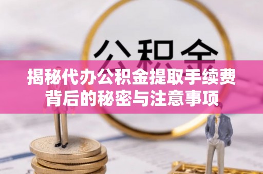 嘉兴揭秘代办公积金提取手续费背后的秘密与注意事项