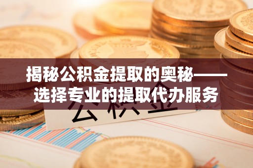 嘉兴揭秘公积金提取的奥秘——选择专业的提取代办服务